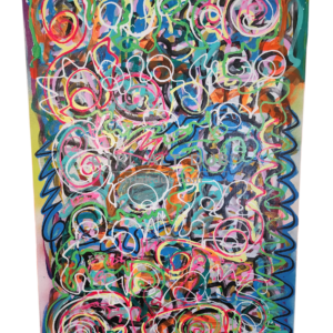 Ctrl Alt Dub original mixed media painting 36x24 Inches