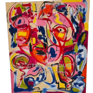 Ctrl Alt Dub original mixed media painting 20x 24 inches