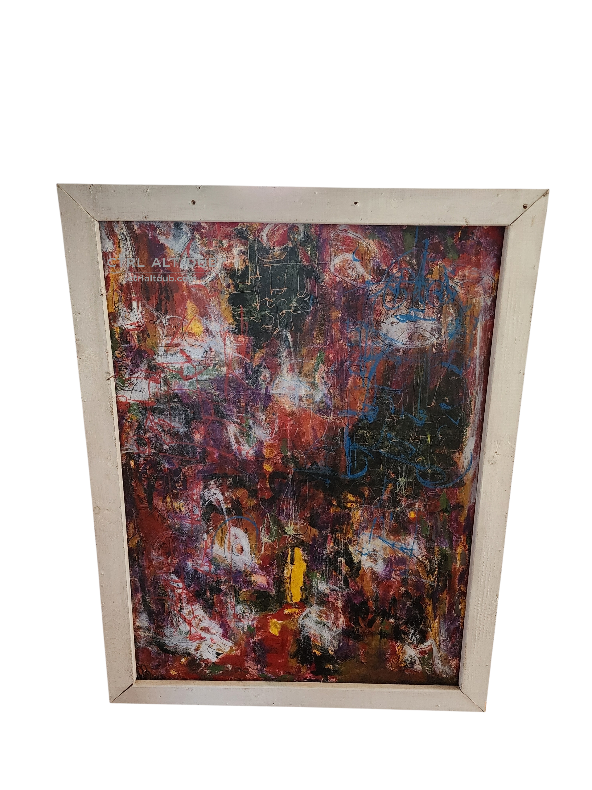 Ctrl Alt Dub Original Mixed Media Painting 36x48 inches